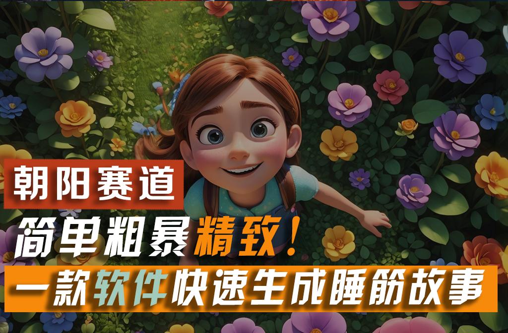 利用一款软件5分钟一条爆款睡筋故事，简单粗暴精致！小白月入2w+-百货大全