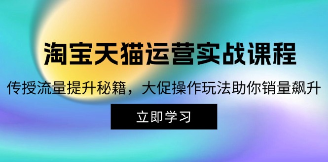 淘宝&天猫运营实战课程，传授流量提升秘籍，大促操作玩法助你销量飙升-百货大全