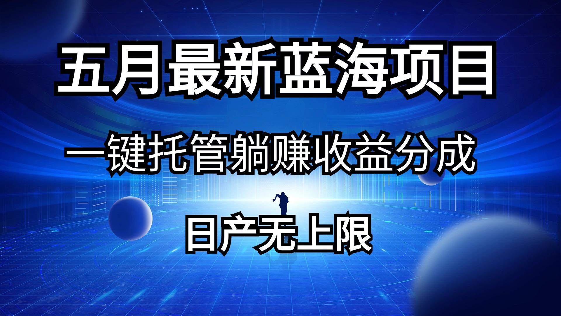 五月刚出最新蓝海项目一键托管 躺赚收益分成 日产无上限-百货大全