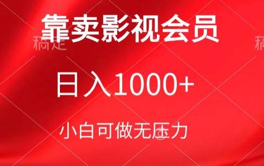 靠卖影视会员，日入1000+，落地保姆级教程，新手可学【揭秘】-百货大全