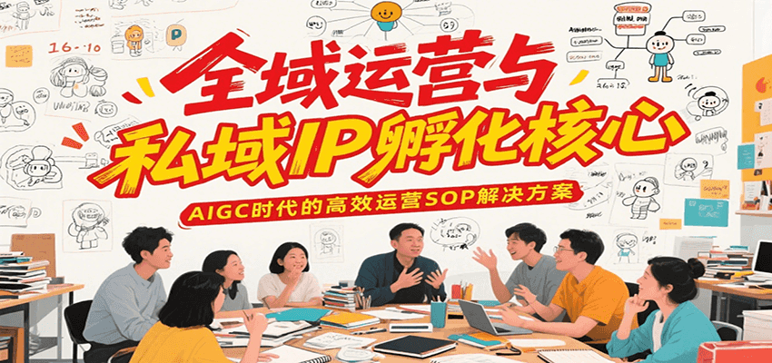 全域运营与私域IP孵化核心,AIGC时代的高效运营SOP解决方案-百货大全