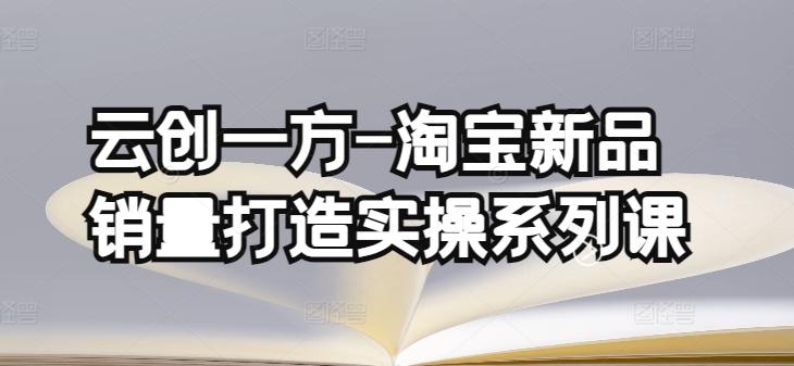 云创一方-淘宝新品销量打造实操系列课，基础销量打造(4课程)+补单渠道分析(4课程)-百货大全