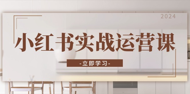 小红书实战运营课：从开通店铺到直播话术，打造爆款笔记与高效直播-百货大全