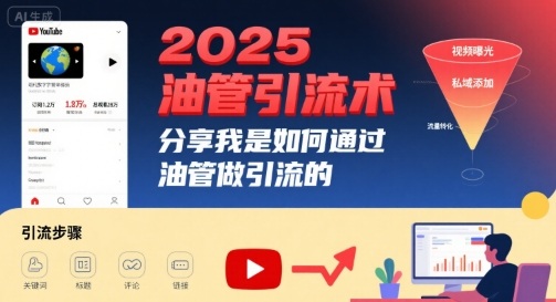 2025油管引流术，分享我是如何通过油管做引流的-百货大全