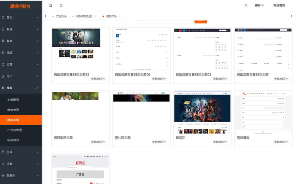 最新Pro版视频影视系统 电影管理系统源码 电影院播放系统含9套模板-百货大全