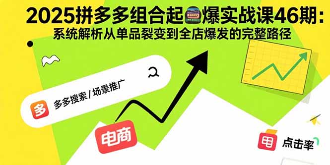 2025拼多多组合起爆实战课46期：系统解析从单品裂变到全店爆发的完整路径-百货大全