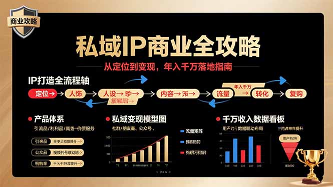 私域IP商业全攻略，从定位到变现，年入千万落地指南-百货大全