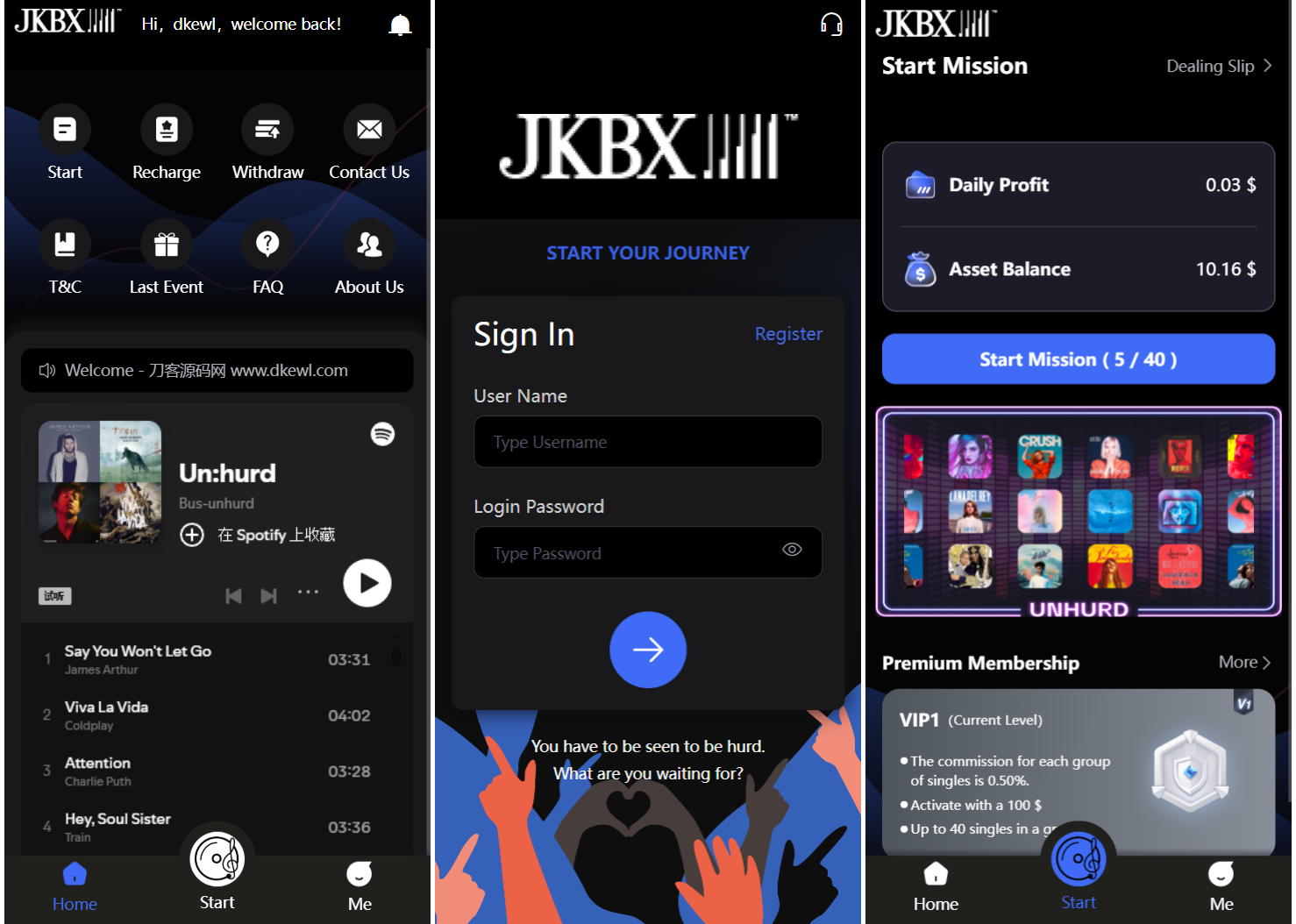 JKBX海外音乐抢单系统源码 Thinkphp框架 附教程-百货大全