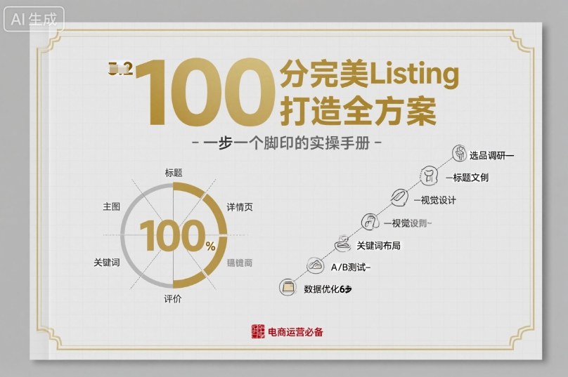100分完美Listing打造全方案，想要完美listing必须是需要一步一个脚印的-百货大全