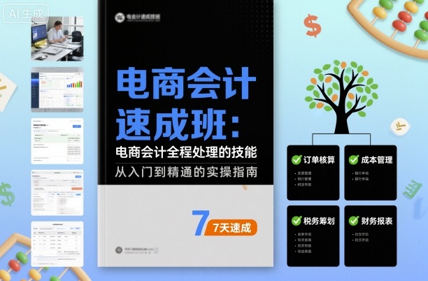 电商会计速成班，电商会计全程处理的技能-百货大全