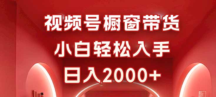 视频号橱窗带货，小白轻松入手，日入2000+-百货大全