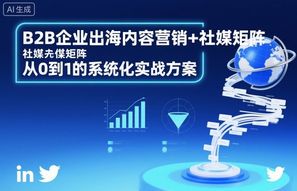 B2B企业出海内容营销+社媒矩阵，从0到1的系统化实战方案-百货大全