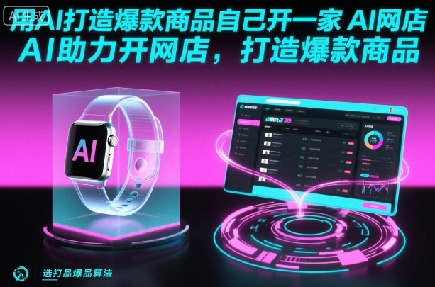 用AI打造爆款商品自己开一家AI网店，AI助力开网店，打造爆款商品-百货大全