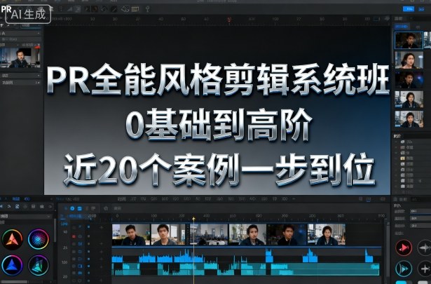 PR全能风格剪辑系统班，0基础到高阶，近20个案例一步到位-百货大全