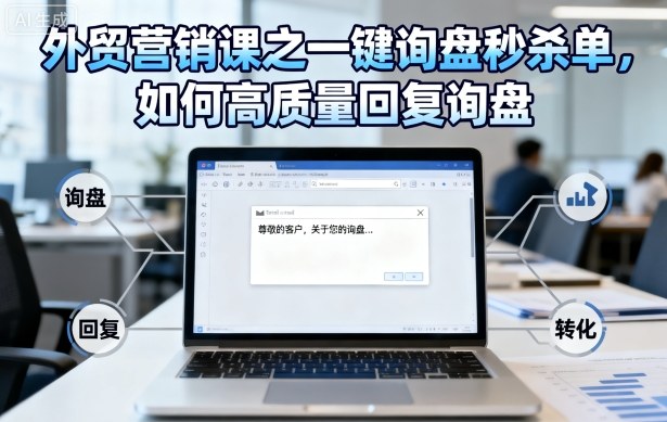 外贸营销课之一键询盘秒杀单，如何高质量回复询盘-百货大全