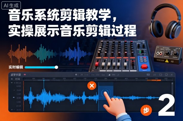 音乐系统剪辑教学，实操展示音乐剪辑过程-百货大全