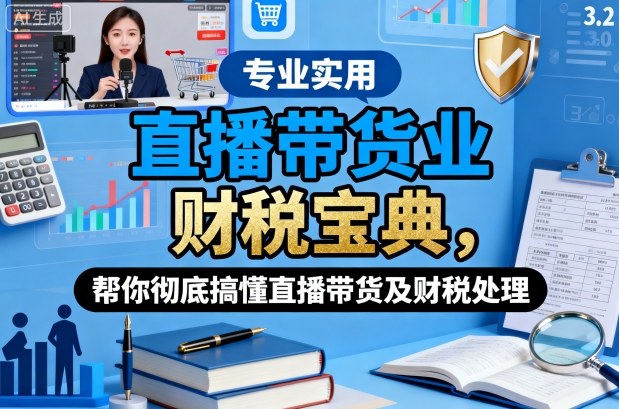 直播带货业财税宝典，帮你彻底搞懂直播带货及财税处理-百货大全