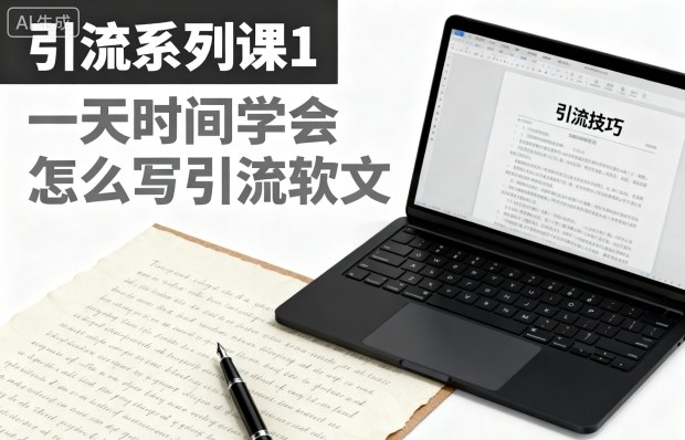 引流系列课1，一天时间学会怎么写引流软文-百货大全