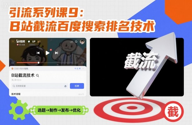 引流系列课9：B站截流百度搜索排名技术-百货大全