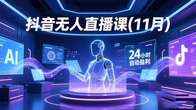 抖音无人直播课(11月-百货大全