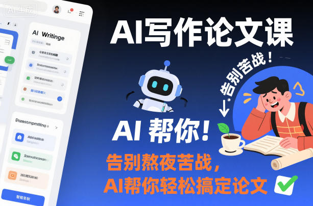 AI写作论文课，告别熬夜苦战，AI帮你轻松搞定论文-百货大全