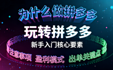 新手小白如何做拼多多-百货大全