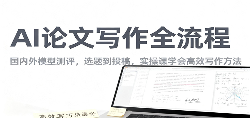 AI论文写作全流程，国内外模型测评，选题到投稿，实操课学高效写作方法-百货大全