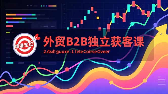 外贸B2B独立获客课，Facebook主页搭建、消息互动广告、精准定位，打造高询盘系统-百货大全