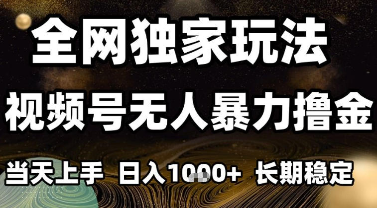 年底最新独家视频号无人直播撸礼物，小白也能轻松日入1k+，长期稳定，可批量复制【揭秘】-百货大全