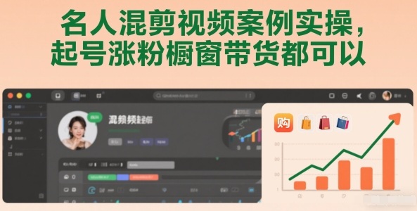 名人混剪视频案例实操，起号涨粉橱窗带货都可以-百货大全
