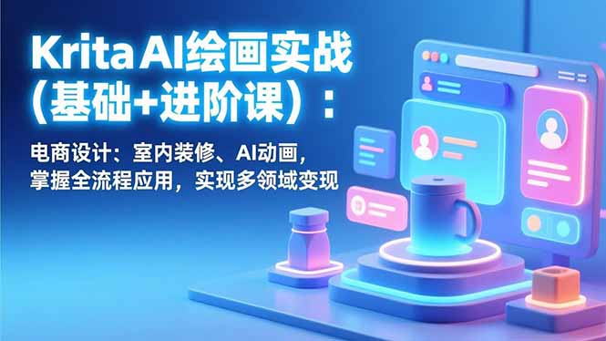 Krita AI绘画实战(基础+进阶课-百货大全