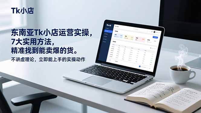 东南亚Tk小店运营实操，7大实用方法，精准找到能卖爆的货。不讲虚理论，立即能上手的实操动作-百货大全