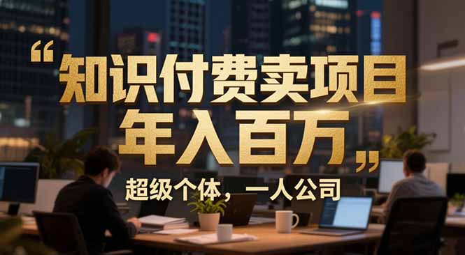 从0到年入百万：超级个体实战心得公开，个人IP×精准引流×成交系统全拆解-百货大全