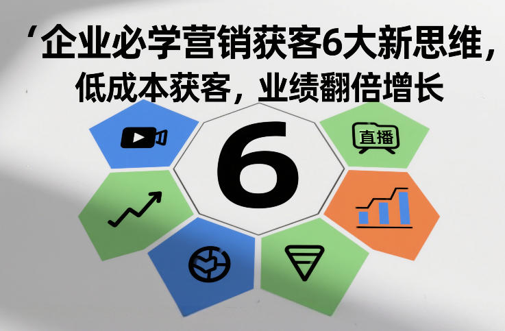 企业必学营销获客6大新思维，低成本获客，业绩翻倍增长-百货大全