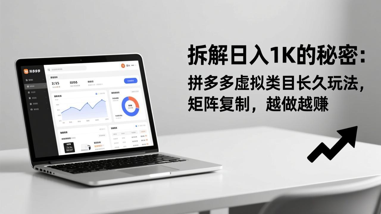 拆解日入 1K 的秘密：拼多多虚拟类目长久玩法，矩阵复制，越做越赚-百货大全