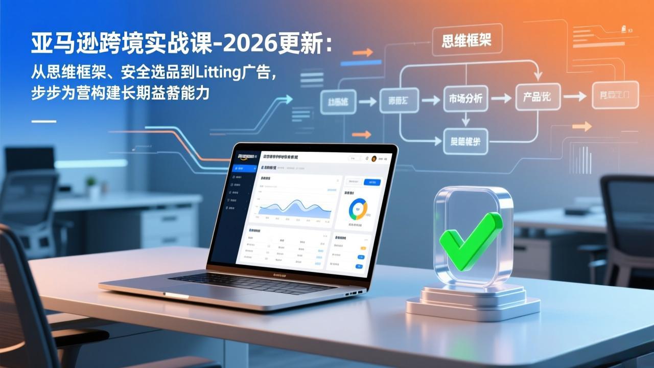 亚马逊跨境实战课-2026更新：从思维框架、安全选品到Listing广告，步步为营构建长期盈利能力-百货大全