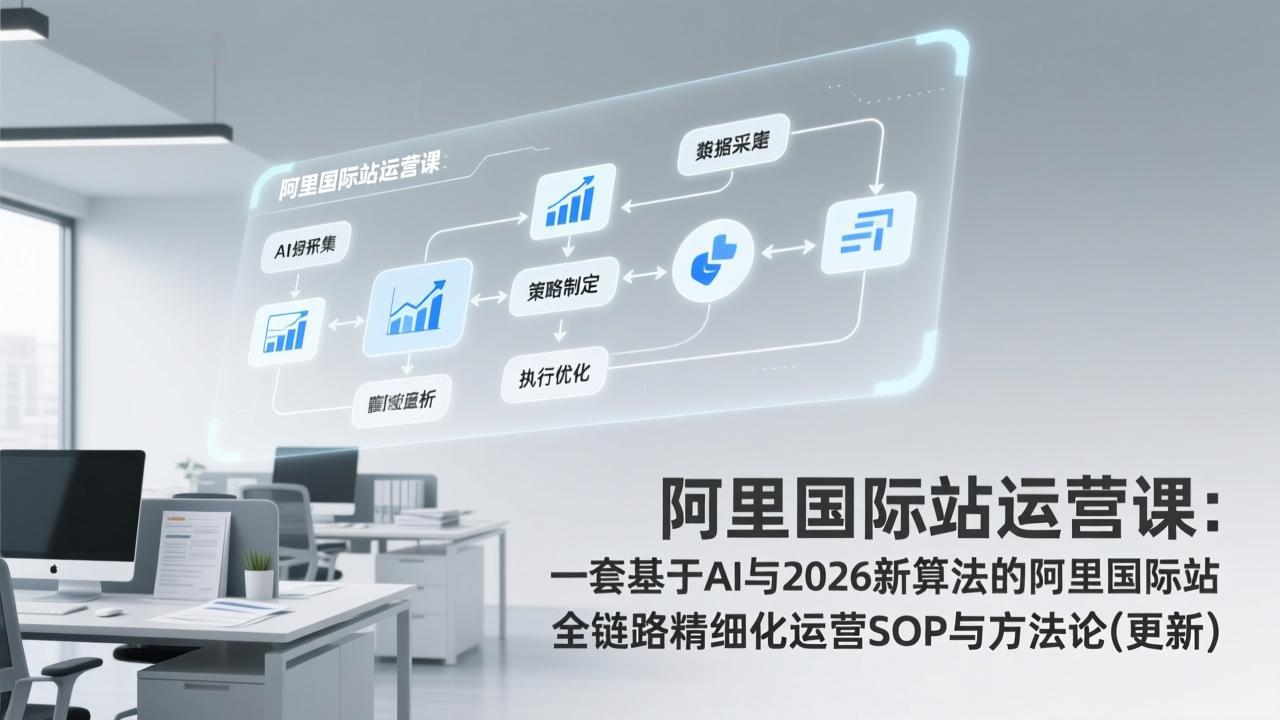 阿里国际站运营课：一套基于AI与2026新算法的阿里国际站全链路精细化运营SOP与方法论(更新-百货大全