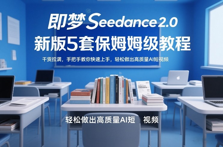即梦Seedance2.0新版5套保姆级教程，干货拉满，手把手教你快速上手，轻松做出高质量AI短视频-百货大全