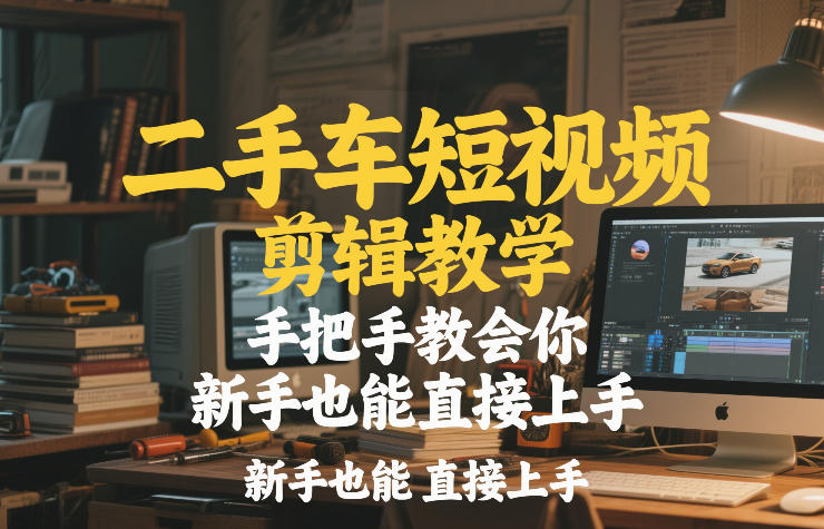 二手车短视频剪辑教学，手把手教会你，新手也能直接上手-百货大全