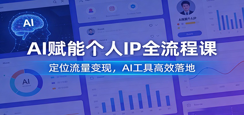 AI赋能个人IP全流程课：定位流量变现，AI工具高效落地-百货大全