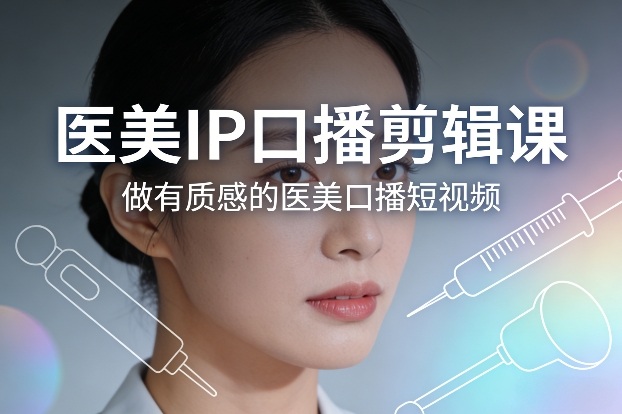 医美IP口播剪辑课，做有质感的医美口播短视频-百货大全