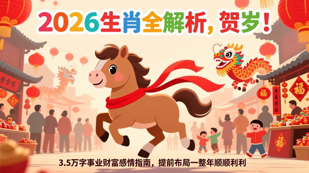 付费文章：贺岁！2026生肖全解析，3.5万字事业财富感情指南，提前布局一整年顺顺利利-百货大全