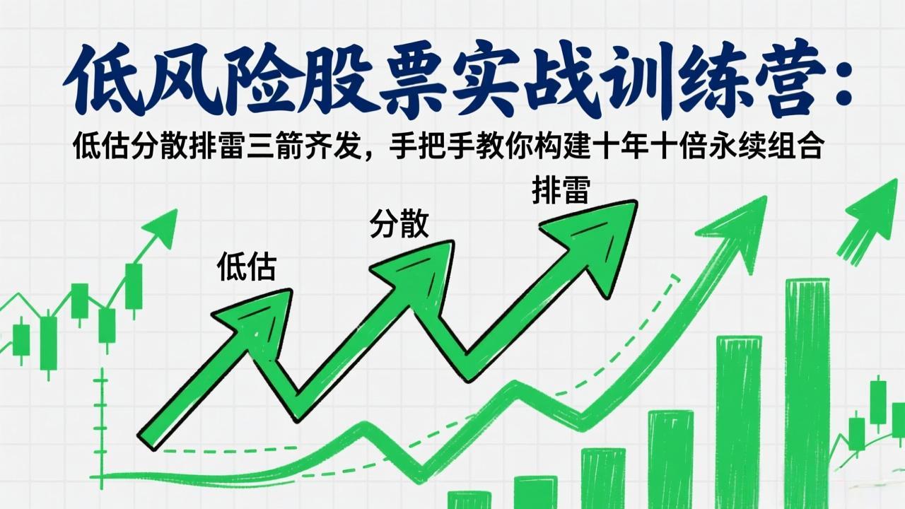 低风险股票实战训练营：低估分散排雷三箭齐发，手把手教你构建十年十倍永续组合-百货大全