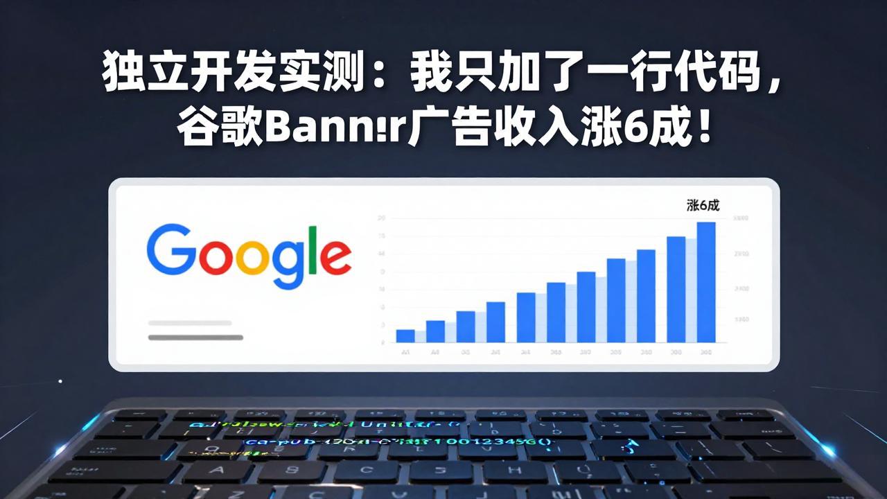 付费文章：独立开发实测：我只加了一行代码，谷歌Banner广告收入涨6成！-百货大全