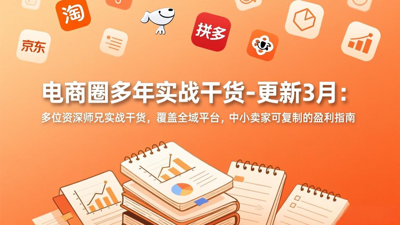 电商圈多年实战干货-更新3月：多位资深师兄实战干货，覆盖全域平台，中小卖家可复制的盈利指南-百货大全