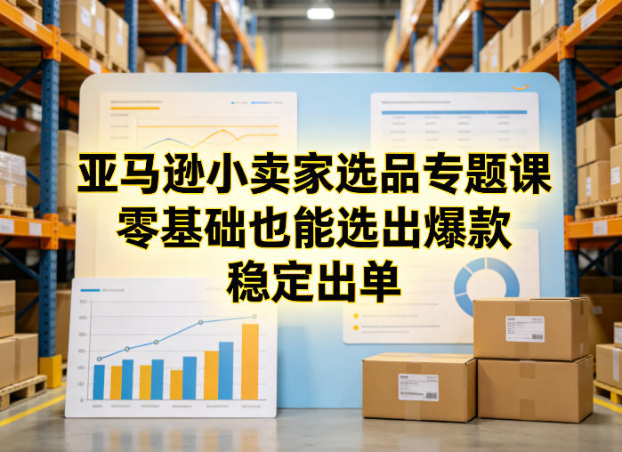 亚马逊小卖家选品专题课，零基础也能选出爆款，稳定出单-百货大全