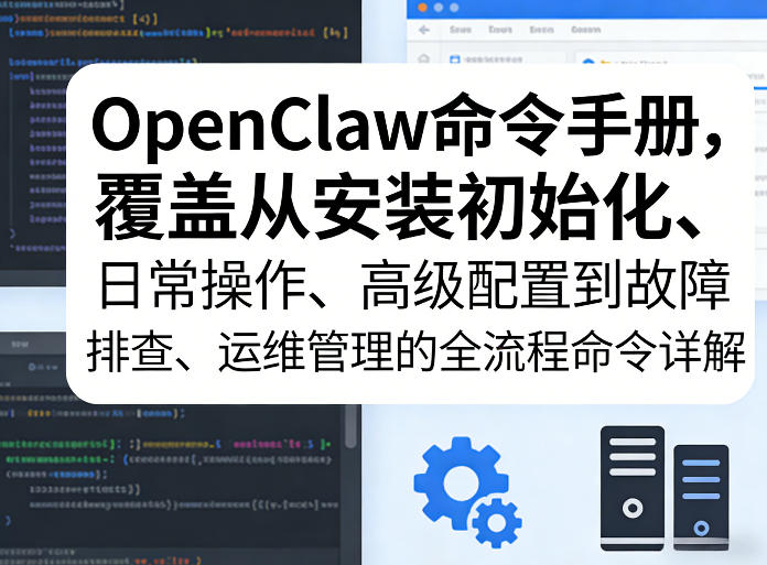 OpenClaw命令手册，覆盖从安装初始化、日常操作、高级配置到故障排查、运维管理的全流程命令详解-百货大全