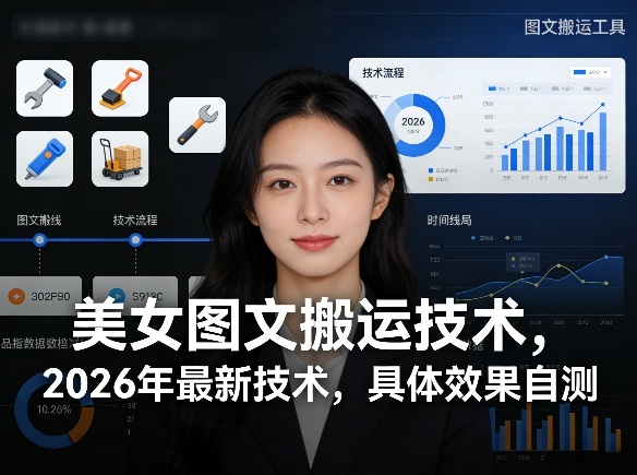 美女图文搬运技术，2026年最新技术，具体效果自测-百货大全
