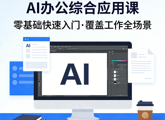 AI办公综合应用课，零基础快速入门，覆盖了工作中各种应用场景-百货大全