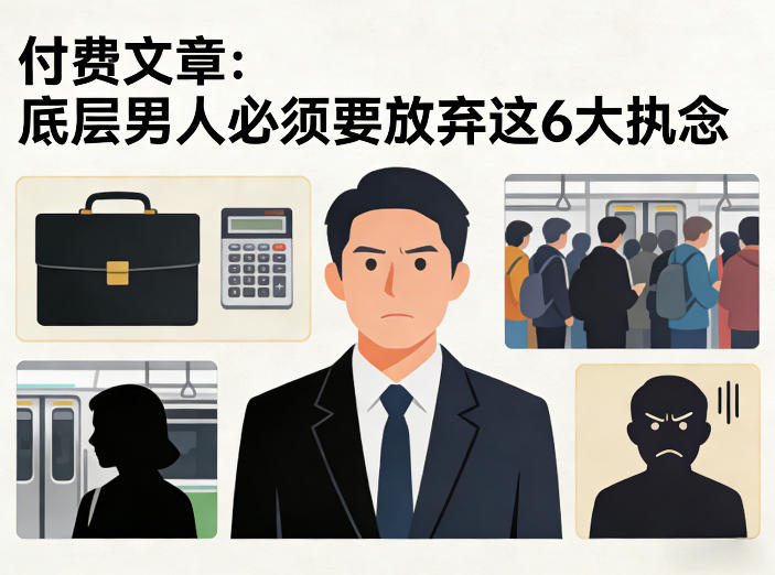 付费文章：底层男人必须要放弃这6大执念-百货大全